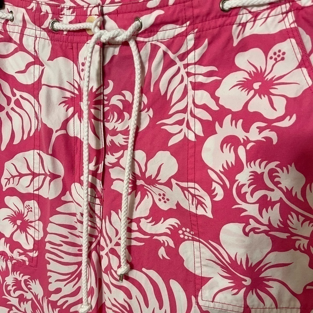 Lauren Ralph Lauren Pink Floral Capri Pants Sz 6P - Picture 4 of 5